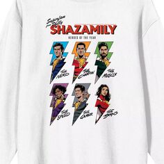 Мужская футболка Shazam 2 Fury Of The Gods Shazamily Heroes of the Year с длинным рукавом и рисунком Licensed Character