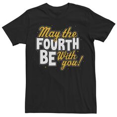 Мужская футболка с надписью May The Fourth Be With You «Звездные войны» Star Wars