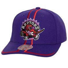 Мужская регулируемая памятная кепка Mitchell &amp; Ness Purple Toronto Raptors Hardwood Classics 1998 года, памятная регулируемая шапка