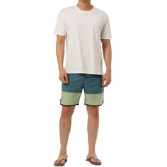 Мужские летние каникулы с цветными блоками, пляжные шорты для серфинга на шнурке Lars Amadeus