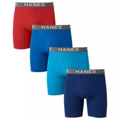 Мужские трусы-боксеры Hanes Ultimate ComfortFlex Fit, 4 пары