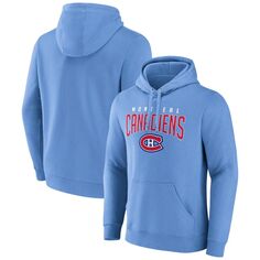 Мужской пуловер с надписью Fanatics синего цвета Montreal Canadiens Special Edition 2.0 с капюшоном