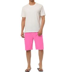 Мужские летние повседневные однотонные шорты с эластичной резинкой на талии, пляжные шорты для бассейна и бассейна Lars Amadeus