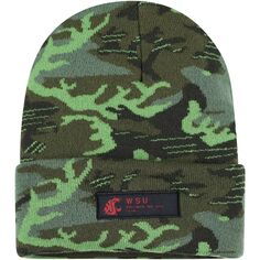 Мужская вязаная шапка с манжетами Nike Camo Washington State Cougars Veterans Day