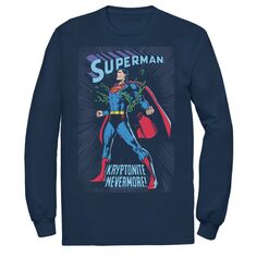 Мужская футболка с винтажным плакатом DC Comics «Супермен в цепях»