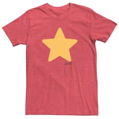 Мужская костюмная футболка с золотой звездой Cartoon Network Steven Universe Licensed Character