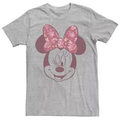 Мужская футболка с цветочным принтом и бантом Disney Disney «Микки и друзья Минни» и портретом Licensed Character
