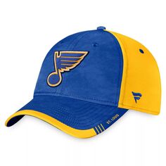 Мужская гибкая шляпа с камуфляжным принтом Fanatics Royal/Gold St. Louis Blues Authentic Pro Rink