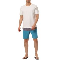 Мужские летние повседневные шорты для плавания с цветными блоками на шнурке и принтом Lars Amadeus