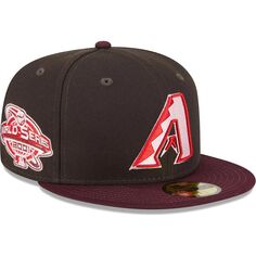 Мужская шляпа New Era коричнево-бордовая Arizona Diamondbacks Chocolate Strawberry 59FIFTY