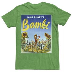 Мужская футболка с плакатом Disney Bambi Sunflower Licensed Character