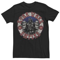 Мужская футболка с изображением круга и портрета штурмовика Дарта Вейдера «Звездные войны» Licensed Character