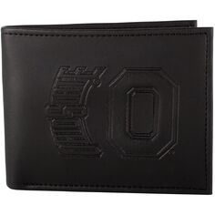 Мужской гибридный складной кошелек Ohio State Buckeyes черного цвета