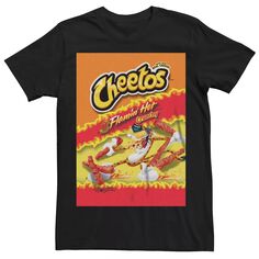 Мужская футболка с логотипом Cheetos Flamin Hot Licensed Character