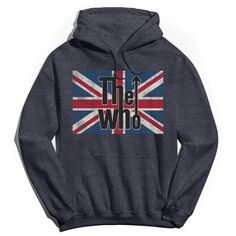 Мужская толстовка с капюшоном The Who Union Jack Licensed Character