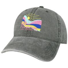 Мужская лига, студенческая одежда, серая шляпа семинолов штата Флорида, пляжный клуб, лучи, свободная регулируемая шляпа из твила