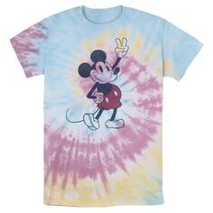 Мужская клетчатая футболка Disney Mickey and Friends Mickey Mouse Licensed Character