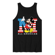 Мужская полностью американская майка с флагом Disney&apos;s Mickey Mouse Licensed Character