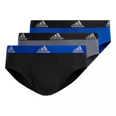 Мужские хлопковые эластичные трусы adidas (3 пары)