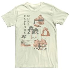 Мужская футболка «Изучите больше природных ландшафтов» Generic