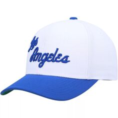 Мужская кепка Mitchell &amp; Ness White/Powder Blue Los Angeles Lakers Hardwood Classics Core 2-Tone 2.0 Pro Snapback Hat