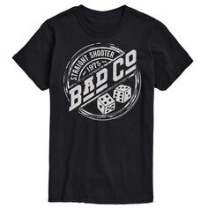 Мужская прямая футболка Bad Company со значком Shooter Licensed Character