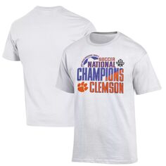 Мужская футболка «Чемпион» White Clemson Tigers 2021 NCAA, мужская футболка с национальными чемпионами по футболу Champion