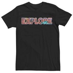 Мужская футболка с надписью Explore Desert Licensed Character