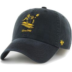 Мужская черная приталенная шляпа Pittsburgh Steelers Gridiron Classics Franchise Legacy &apos;47