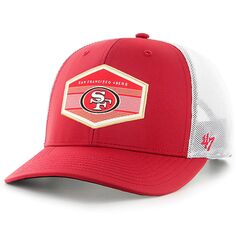 Мужская регулируемая кепка Scarlet San Francisco 49ers Burgess Trucker &apos;47 Scarlet