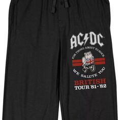 Мужские пижамы AC/DC British Tour Licensed Character