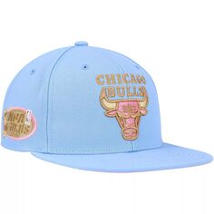 Мужская голубая кепка Mitchell &amp; Ness Chicago Bulls из твердой древесины Classics Soul Pastel Snapback