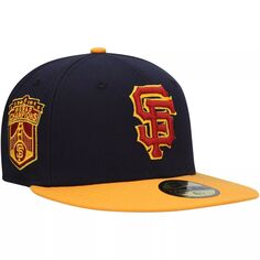 Мужская шляпа New Era темно-синего/золотого цвета с основным логотипом San Francisco Giants 59FIFTY