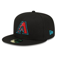 Мужская облегающая шляпа New Era Black Arizona Diamondbacks 2023 Alternate Authentic Collection On-Field 59FIFTY