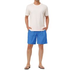 Мужские летние пляжные шорты для плавания с эластичным поясом и сетчатой ​​подкладкой для серфинга Lars Amadeus