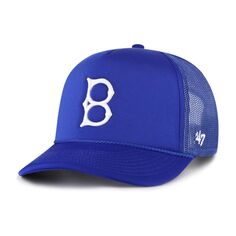Мужская регулируемая шляпа из пеноматериала с логотипом Royal Brooklyn Dodgers Cooperstown &apos;47 Royal Brooklyn Dodgers Cooperstown