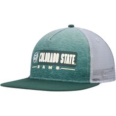 Мужская кепка Colosseum зелено-серая Colorado State Rams Snapback
