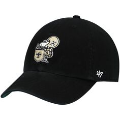 Мужская черная приталенная шляпа New Orleans Saints Legacy Franchise &apos;47