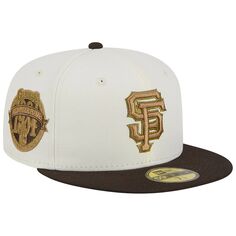 Мужская облегающая шляпа New Era белого/коричневого цвета Сан-Франциско Джайентс Матча всех звезд MLB 1984 59FIFTY
