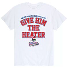 Мужская бейсбольная футболка Высшей лиги с надписью &quot;Give Him The Heater&quot; Licensed Character