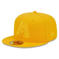 Мужская приталенная шляпа New Era Gold Arizona Diamondbacks в тон 59FIFTY