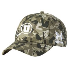 Мужская регулируемая шапка Under Armour Camo Utah Utes Freedom Collection