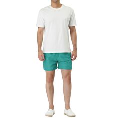 Мужские летние пляжные шорты для плавания с эластичным поясом и сетчатой ​​подкладкой Lars Amadeus