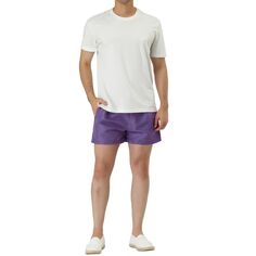 Мужские летние легкие пляжные шорты для плавания с сетчатой ​​подкладкой и шнурком на талии Lars Amadeus