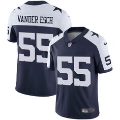 Мужские темно-синие джерси Nike Leighton Vander Esch Dallas Cowboys Alternate Vapor Limited