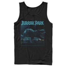 Мужская майка «Парк Юрского периода» T Rex Roar Dark Photo Tank Jurassic Park