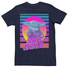 Мужская футболка с рисунком в стиле 80-х годов «Звездные войны» The Mandalorian The Child Licensed Character