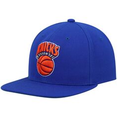 Мужская кепка Mitchell &amp; Ness Blue New York Knicks Hardwood Classics Team Ground 2.0 Snapback