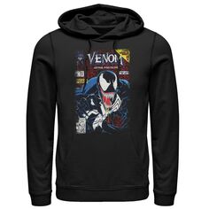 Мужская толстовка с рисунком обложки комиксов Marvel Venom в винтажном стиле