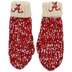 Кремовые варежки FOCO Crimson Alabama Crimson Tide Confetti